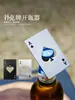 Peach Negro un abrecartas abridor de botellas creativo con forma de póker de acero inoxidable herramienta para el hogar abridor de botellas de tarjeta destornillador de cerveza