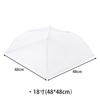 Cubierta de Malla Blanca para Comida de Picnic Cubierta de Mesa Cubierta Antipolvo Transparente para Platos Plegable Anti-Mosquitos Cubierta para Mesa de Comedor Fabricante Venta al por Mayor