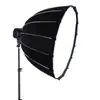 Softbox Parabólico Profundo de 90 cm con Montura Bowens, Difusor Suave Parabólico Profundo con Malla de Rejilla para Luz de Relleno de Transmisión en Vivo
