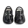 Pantuflas para Niños Niños Cuero PU Impermeable Zapatillas de Bebé Antideslizantes Zapatos de Casa 2082