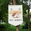 Bandera triangular de camping de doble cara, toldo, tienda de campaña, decoración de ambiente, bandera de campamento al aire libre, bandera colgante de camping, configuración de bandera personalizada