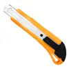 Cuchillo de utilidad grande, Cortador de papel pequeño de acero inoxidable de 18 mm, Cuchillo manual industrial de alta resistencia para papel tapiz, Portacuchillos para mensajería