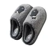 Pantuflas de algodón para hombre para otoño e invierno 2026 nuevo modelo para interior hogar pareja lindas pantuflas peludas pantuflas cerradas de invierno para mujer
