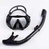 Produtos Profissionais para Esportes de Mergulho Atacado Óculos de Mergulho Tubo de Respiração conjunto Equipamento de Snorkel Integrado HD Anti-neblina Proteção Nasal