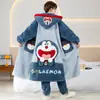 Pijama de Otoño e Invierno para Hombre Espesado de Terciopelo Coral Dibujos Animados Estudiantes y Adolescentes Talla Grande Pijama Conjunto de Ropa para Casa de Invierno