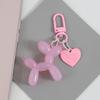 Chaveiro cachorro balão de gelatina chaveiro criativo pingente de bolsa cor cachorro faça você mesmo corrente para capa de celular enfeites
