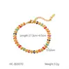 Cadena de Acero Inoxidable Europea y Americana Margarita Rama de Olivo Mariposa Color Goteo de Aceite Collar Pulsera de Acero de Titanio Moda para Mujer Todo-partido