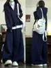 Chamarra sudadera azul marino para mujer, primavera y otoño, hombro normal, corte holgado, estilo coreano de principios de otoño, look casual y relajado
