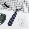 Estilo Academia Estudantil Ins Japonês Jk Gravata Infantil Gravata Listrada Xadrez Preto Rosa Jk Gravata Gravata de Formatura