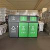 Capa de lixo grande externa de 240L Classificação de saneamento comunitário comercial Caixa de lixo Propriedade Casa de reciclagem pública com capa