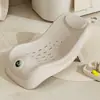 Estante sensible a la temperatura para baño de bebé, cama de baño ajustable para bebé, soporte reclinable, bolsillo de red antideslizante, estante para bañera de bebé recién nacido