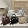 Bordado Europeo Transfronterizo Rombo de Diamantes Bolso de Mano de Moda Nuevo 2026 para Mujer Bolso de Hombro con Diseño de Nicho Bolso Sencillo