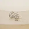 Pendientes de Lujo Ligero Accesorios de Joyería Semi-terminados Material Hecho a Mano Metal Incrustado Zirconia Hebilla de Oreja Pendientes Elegantes Versátiles