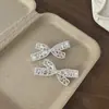 Pinza para el pelo con lazo dulce estilo coreano para mujer, nuevo estilo, pinza para flequillo girly, accesorios para el cabello súper brillantes de lujo ligero de alta gama