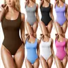 Comercio Exterior Transfronterizo Europeo y Americano Amazon Aliexpress Sitio Independiente Top sin Mangas de Cuello en U para Mujer Body Ajustado