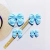Accesorios básicos de resina con lazo de color caramelo para hacer tú mismo, pegamento en crema, funda para teléfono, horquilla, diadema, material de decoración, paquete