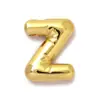 Europa y Estados Unidos venta caliente oro real 18k acero de titanio 26 letra colgante burbuja acero inoxidable joyería accesorios diy colgante de collar