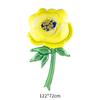 Nuevo globo de película de aluminio de dibujos animados con forma de flor, versión Q, abeja, ABEJA, decoración para fiesta de cumpleaños de bebé