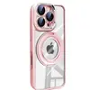 Adequado para Capa de Celular Apple 16, iPhone 16 Pro Max 15 Suporte Giratório, 14 Sucção Magnética, 13 Totalmente Metálica Anti-Impressão Digital