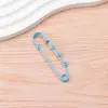 Pin de Hebilla Grande de Tres Círculos de Pintura Colorida Broche Decorativo para Suéter Grande y Pequeño Círculo Anti-Exposición Color Caramelo Pin Grande