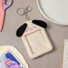 Estilo Japonés y Coreano Lindo Mascota Dibujo Animado Felpa Tarjetero Tarjetero Chica Dulce Pequeño Tarjetero Llavero Colgante de Bolso para Mujeres