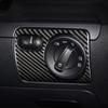 Adequado para Volkswagen Golf 6 Scirocco Fibra de Carbono Modificação Interior Farol Interruptor Painel Decoração Adesivos Acessórios