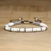 Pulsera tejida a mano de arena natural de moda de venta caliente transfronteriza, pulsera de cuentas espaciadoras doradas, joyería exquisita para mujer