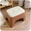Banqueta Pequena para Uso Doméstico, Banqueta Baixa para Apartamentos de Aluguel, Banqueta Resistente e Durável para Trocar Sapatos, Mesa de Centro para Sala de Estar, Banco de Plástico com Acabamento de Alto Padrão