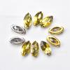 Cor olho de cavalo oco garra broca pontiagudo fundo de vidro strass costura manual broca DIY nail art vara broca roupas sapato saco de cristal