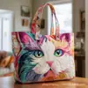 Bolso de Mano con Estampado de Moda Tendencia para Mujer 3D Transfronterizo Nuevo Producto Temu Amazon Bolso de Hombro Lona 300g