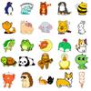 50 Adesivos de animais bonitos Bonito Crianças Graffiti Adesivos Copa Notebook Capacete Geladeira Adesivos de carro elétrico