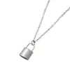 Collar de Acero Inoxidable Spot Venta al por Mayor Transfronterizo Candado de Acero Inoxidable Cadena Plana de Cruz Material en Blanco para Láser UV Color Impresión Grabado