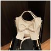 Bolso de Gran Capacidad para Mujer Verano 2025 Nuevo Bolso Bandolera Nicho de Moda para Mujer Cartera Estilo Coreano Bolso de Cubo con Lazo