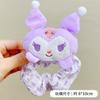 Muñeca de la serie Sanrio de dibujos animados dulces, anillo para el cabello a cuadros, cabeza de bola japonesa, anillo para el intestino grueso, niña, corazón, cuerda para el cabello, accesorios para el cabello
