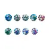 En stock circonita de diente de león degradada de 6 mm incrustada, accesorios de joyería hechos a mano que no se decoloran al por mayor