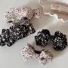 Pinza para el pelo con lazo de tela estilo bosque, pinza para coleta alta, pinza banana, pinza retorcida floral, pinza vertical, accesorio para el cabello, adorno para la cabeza