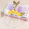 Accesorios para el cabello transfronterizos, diadema de sirena arcoíris, accesorios para el cabello de fiesta infantil europeos y americanos, flores de hilo de red de princesa sirena