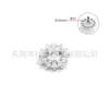 Liga de Titânio G23 F136 Zircônia Girassol Joias para Body Piercing Brincos Studs para Orelha Studs para Osso da Orelha Studs para Sobrancelha Studs para Lábio Acessórios