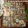 Paquete de 50 pegatinas Zaomo, con la serie "Billetes Antiguos Como Poesía", para diseños retro creativos, journaling, decoración de marcos de fotos DIY y collage