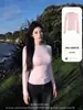 Camiseta blanca de manga larga ajustada para mujer, principios de otoño 2026, estilo coreano, adelgazante, adecuada para usar debajo de una chaqueta