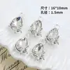 [Mariposa Gota de Agua] Pulsera Colgante Nuevo Single Transfronterizo Colgante de Aleación Colgante DIY Accesorios para Pendientes de Cristal Zirconia