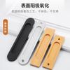 Manija de hebilla oculta para puerta corredera sin perforaciones aleación de aluminio puerta y ventana de vidrio puerta corredera cajón puerta de armario manija invisible no porosa
