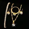 Joyería simple de moda para comercio exterior, collar, pulsera, anillo, juego de pendientes, accesorios para relojes, en stock