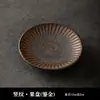 Plato de Fruta Cerámico Vintage, Posavasos, Soporte para Tetera, Accesorios para Juego de Té Estilo Japonés, Bandeja para Snacks de Té para el Hogar, Bandeja Ligera de Lujo para Té Seco