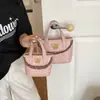 Bolsa de mão de renda com bolinhas fofa estilo coreano transfronteiriça, nova mini bolsa transversal de outono de 2026, bolsa saco