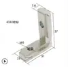 Accesorios para Perfiles de Aluminio Estándar Nacional Europeo Acero al Carbono 20203030404045 Aleación de Zinc Conector de Ranura en Ángulo Recto Oculto