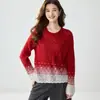 Suéter de Cashmere Feminino Céu Estrelado Degradê Gola V Camada Interna Malha Quente Moda Casual Elegante Amigo da Pele Camada Base Tricô
