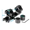 Diámetro de Tubo de 30/25.4mm Montura para Mira Tubo con Lupa Integrada Abrazadera para Tubo Riel de 20mm Accesorios para Disparo en Exteriores