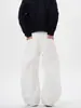 Fabricante Original Moda Harajuku Tendência Patchwork Plissado Fivela Ajustável Jeans Cimitarra Estiloso Estilo Japonês Popular