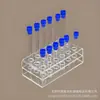 Suporte Expositor Transparente de Tubos de Ensaio em Acrílico, Tubo de Centrífuga, Tubo Colorimétrico, Tubo de Amostragem, Suporte de Armazenamento de Tubos de Ensaio de Laboratório, Tipo Escada